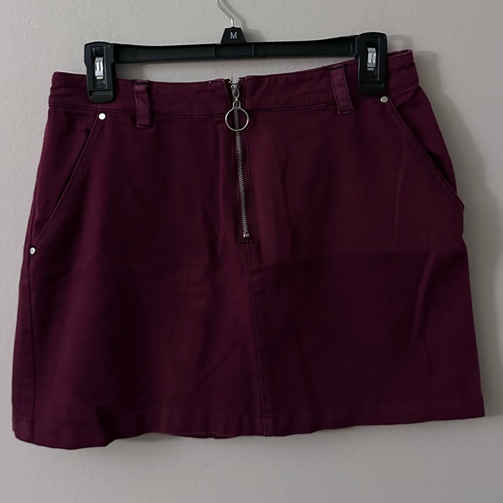 Purple Mini Skirt for Casual Work
